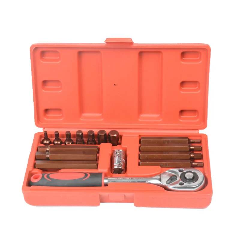 Hexagonal 16 piece set heavy star bit socket star set Torx bit screwdriver socket set low price