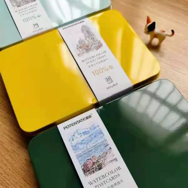 100% Cotton Hot Press Potentate Artist Painting Drawing Watercolor Paper Postcard