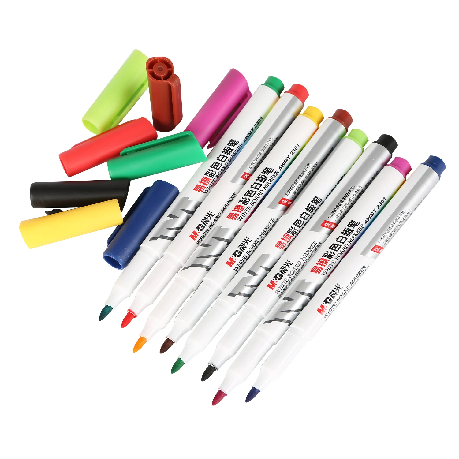M&G Multiple Colors Dry Erase Promotional 8colors Whiteboard Marker Set