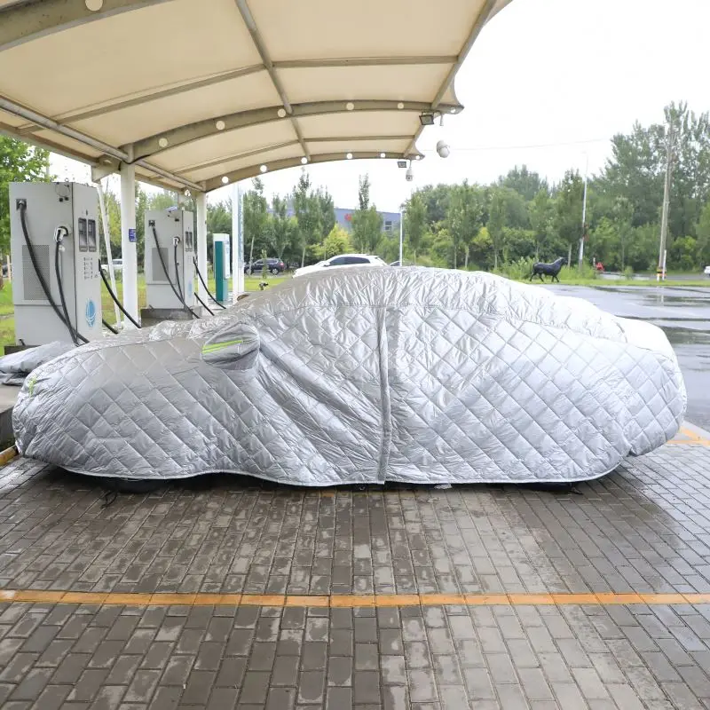 Утолщенная защита капота от града, автомобильный чехол на заказ, универсальная ПЭВА алюминиевая пленка, надувная Автомобильная защита от града