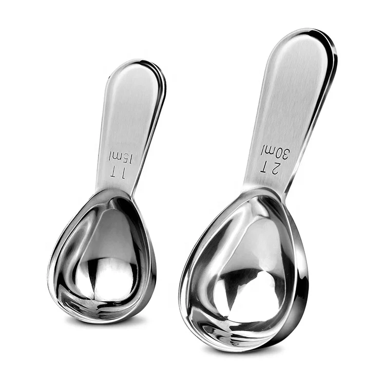 Мерные ложки для кофе, чая, сахара, муки и многое другое (1 и 2 столовые ложки, 15 мл и 30 мл)