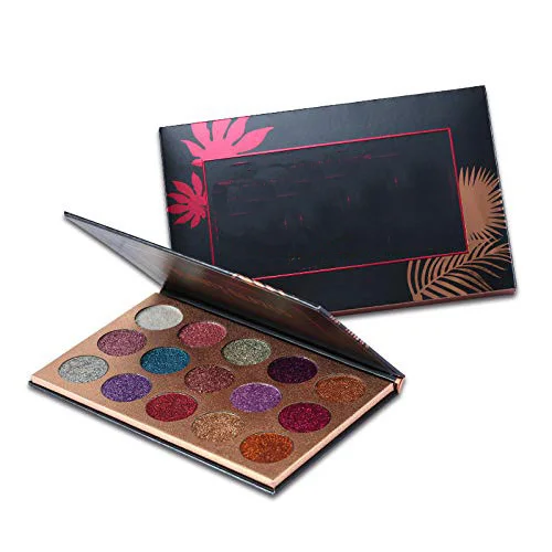 Custom your own highly pigmented eyeshadow glitter beauty glazed eyeshadow palette