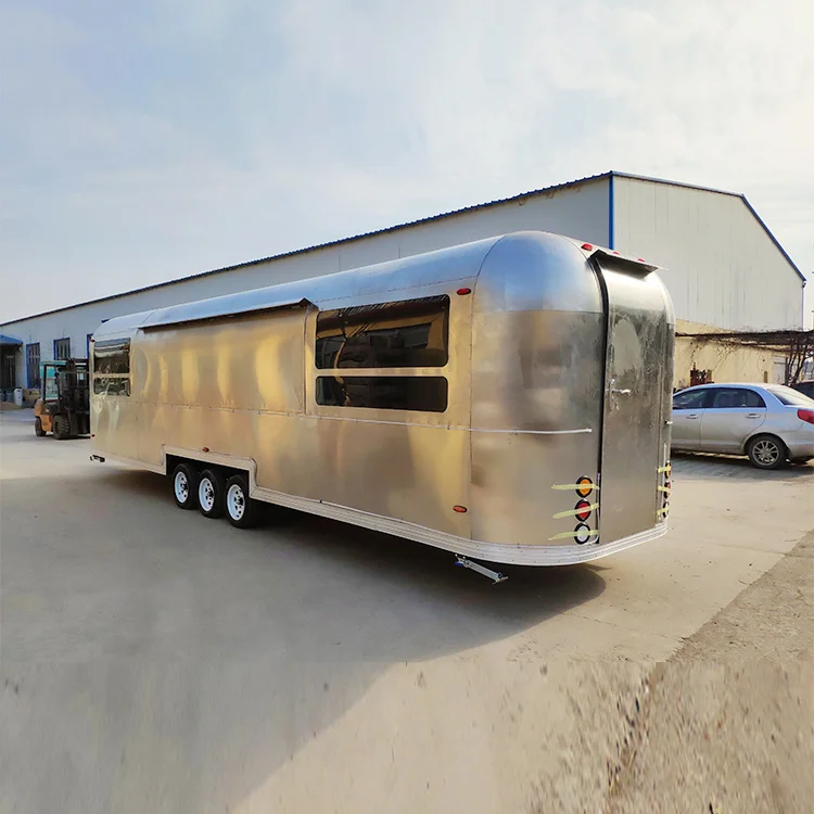 Best Price Grill Fryer Professional Food Vending Trailer Ice Cream Cart Street Mobile Kitchen Airstream Food Trailer