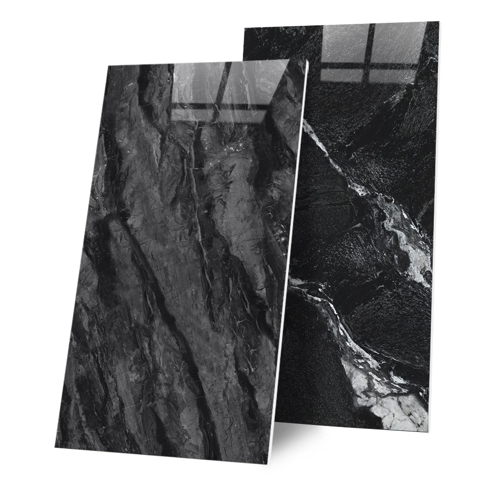 60x120 черный цвет цельный корпус Глянцевая керамическая плитка для квартиры глазурованная полированная фарфоровая мраморная настенная пола