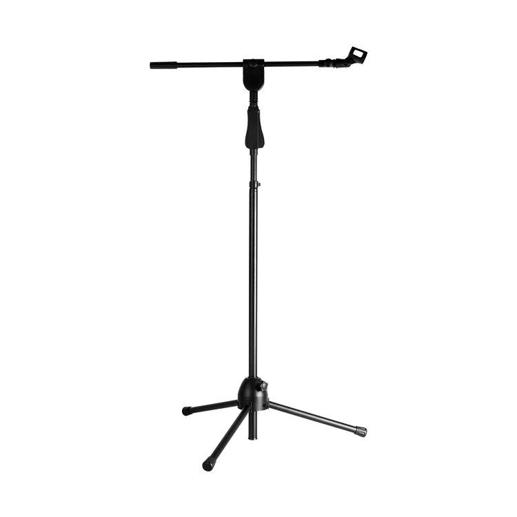 Factory high quality Aluminium Tripod microphone stand adjustable Microphone stand