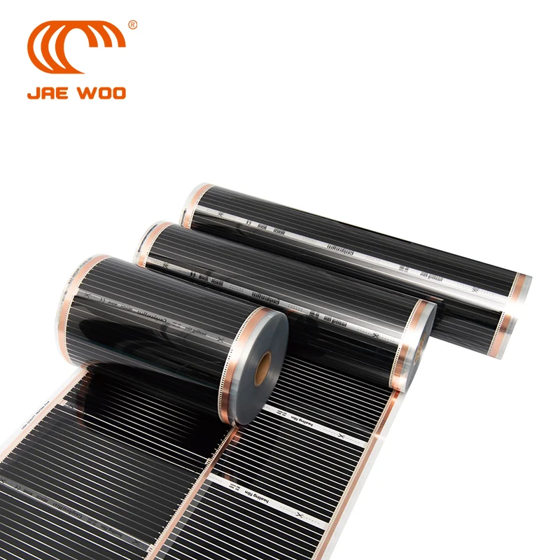 OEM Custom Size 140W-220W Underfloor Heating Systems Graphene Infrared Electric Heating Film Products