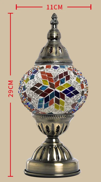 Turkish Mosaic Lamp Children Diy Handmade Material Package Creative Art Set Group Building Activity Gift Bright Color