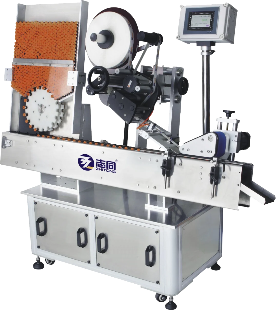 
Semi-automatic and automatic for round, flat bottles labeling(labeler) machine from manufacturer 