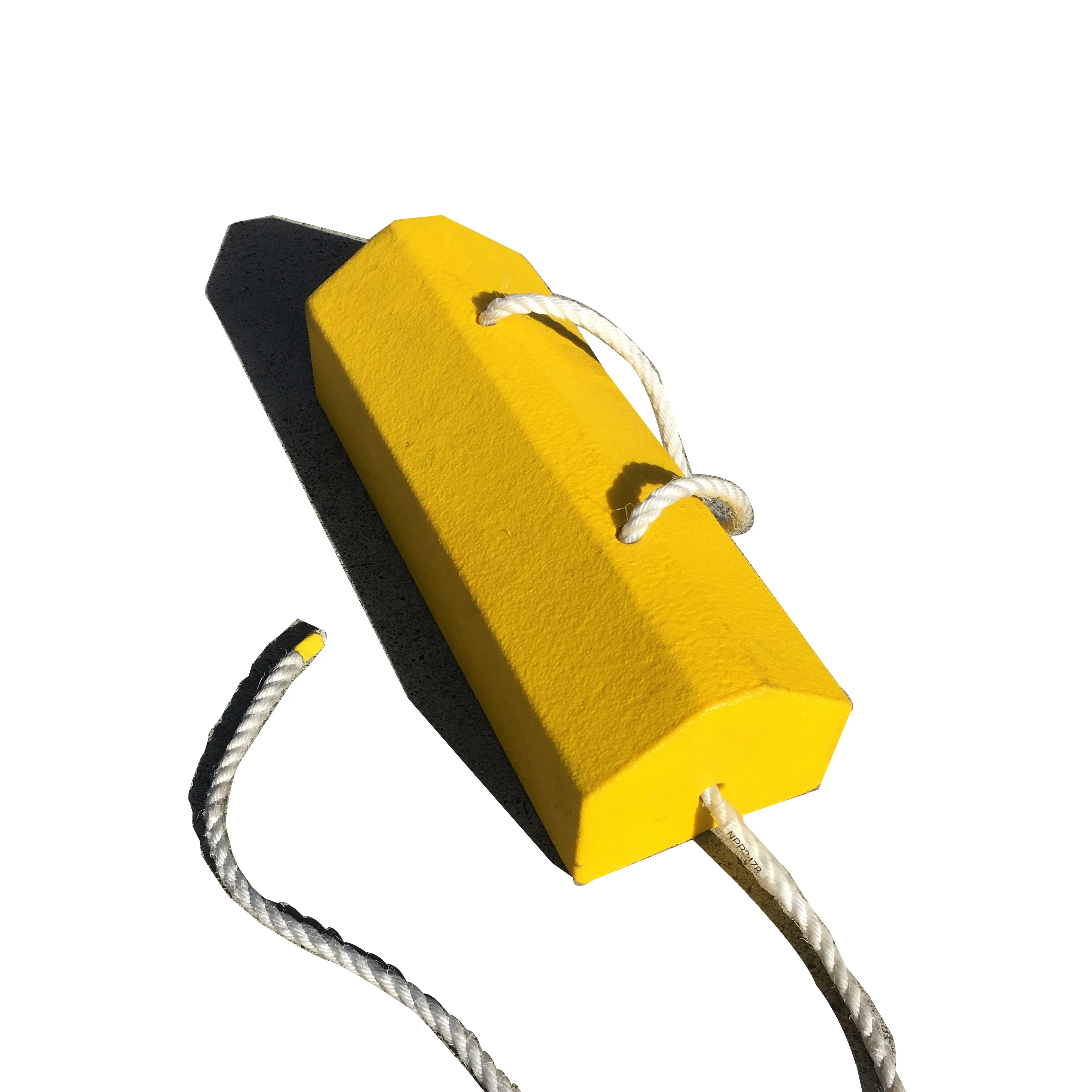 Heavy Duty Yellow Polyurethane Aircraft Wheel Chock