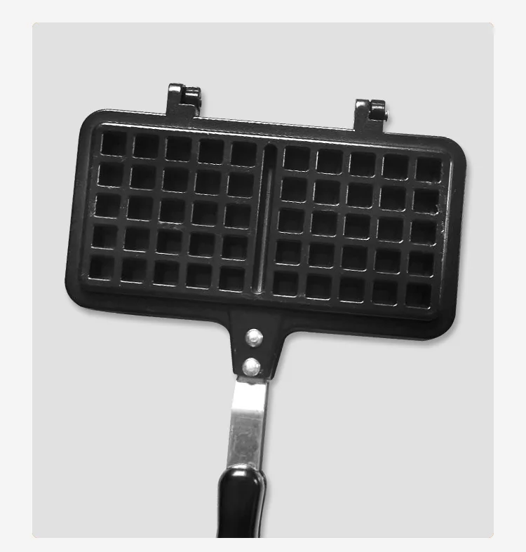  Non-stick Rugged aluminum double-head Waffle Maker Mould Kitchen Tool Cake