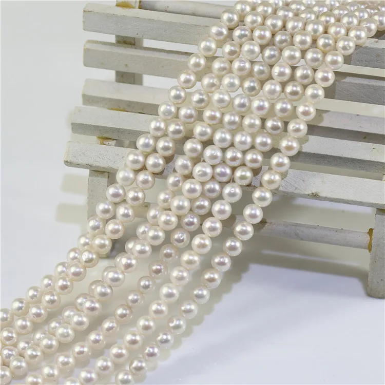FEIRUN 5-6mm Round A+ Quality Cheap Price Pearls Natural Freshwater Beads