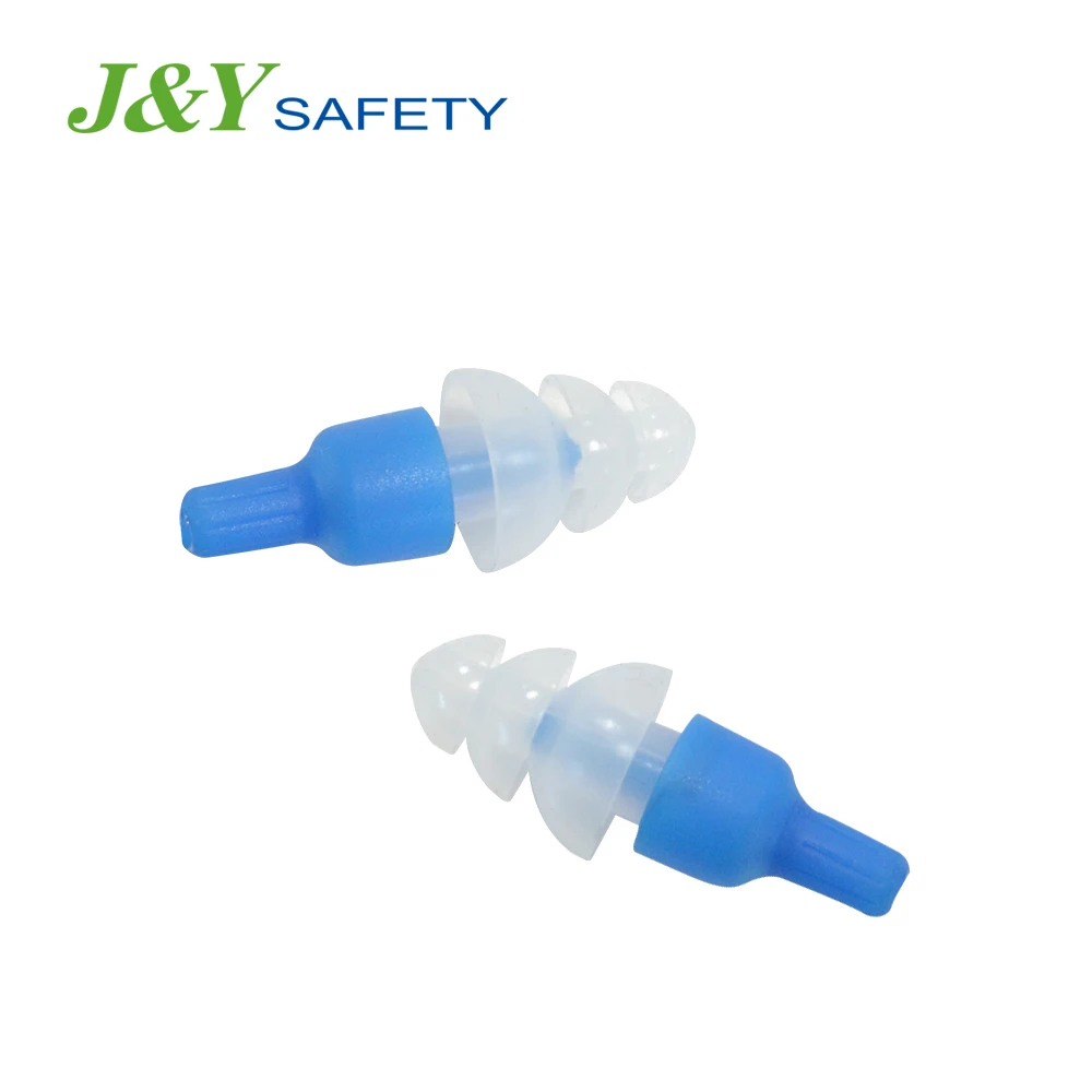 SNR 33dB Safety Hearing Protector Earplugs Reusable Silicone Ear Plugs For Swimming