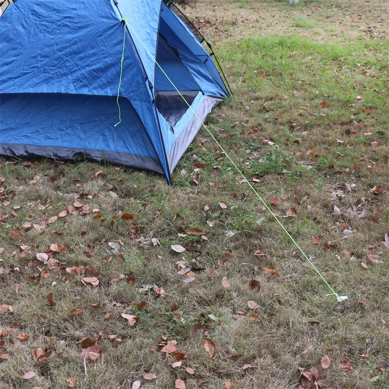 8pc/lot Outdoor Tent Fixed Camp Pegs Campsite Stakes high steel nail with luminous plastic head for camping tent