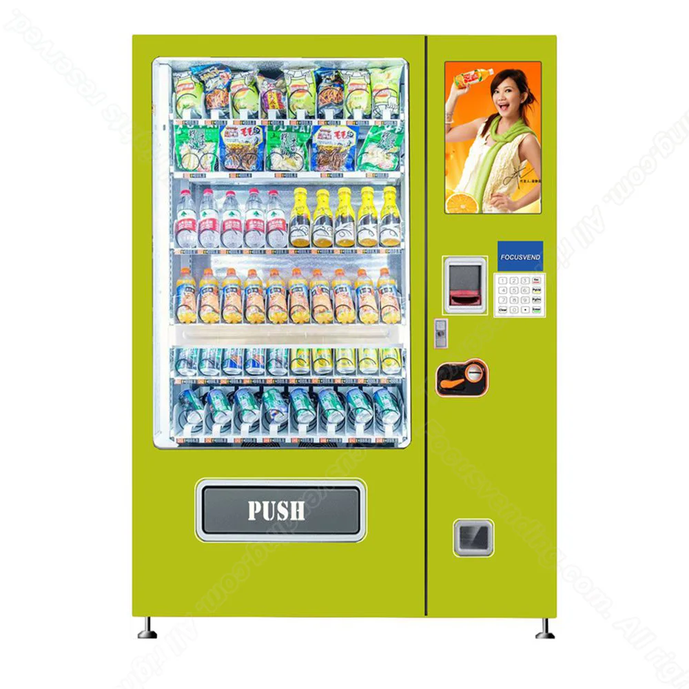 Smart Intelligent Unmanned Vending Machine Refrigerator for Fresh Food