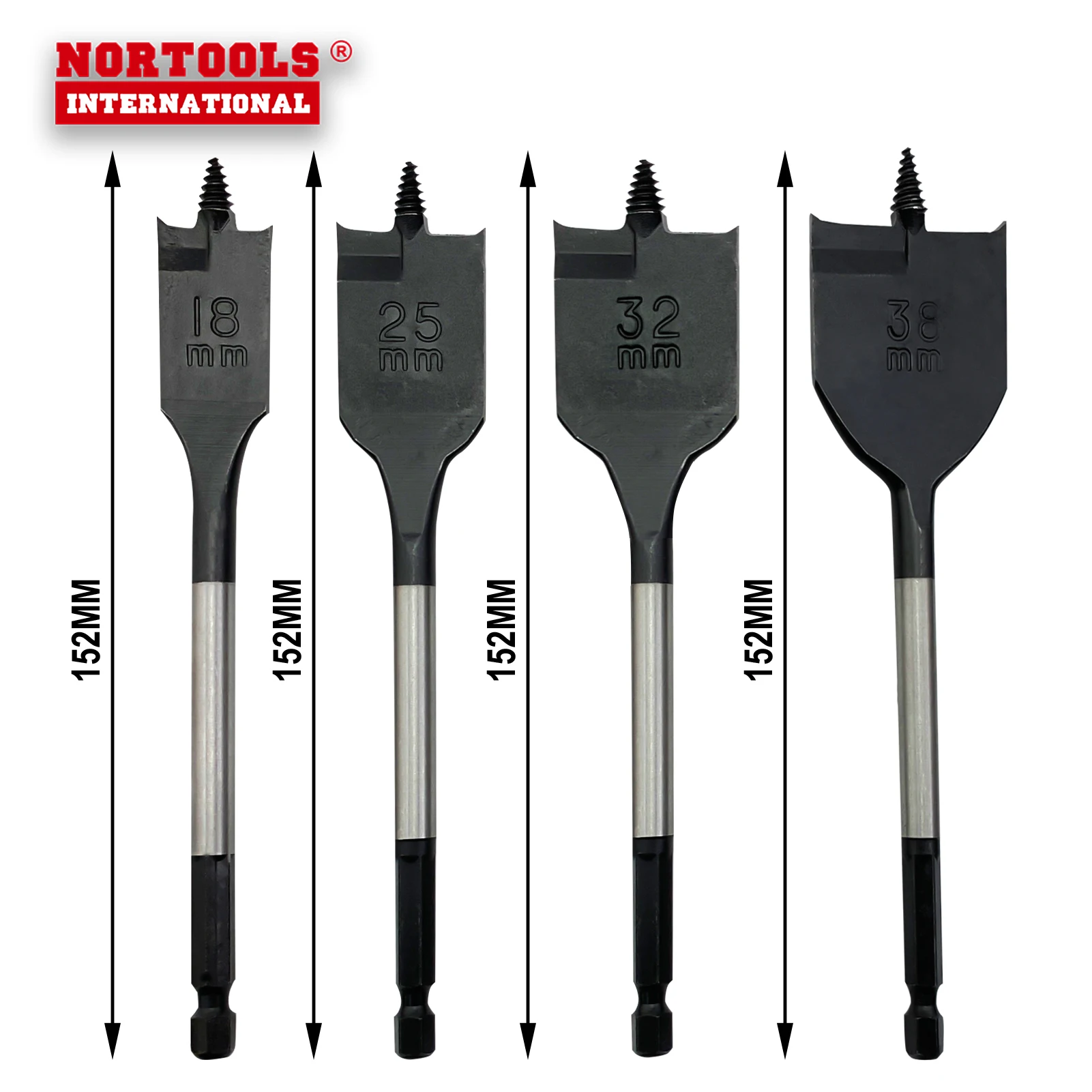 Fast Drilling Spade Flat Wood Core Drill Bits With Screw Tip