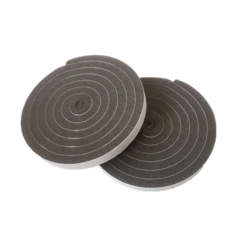 Self adhesive Open cell air cooling units keep warm Polyurethane Round roll PU Foam Sealing strip