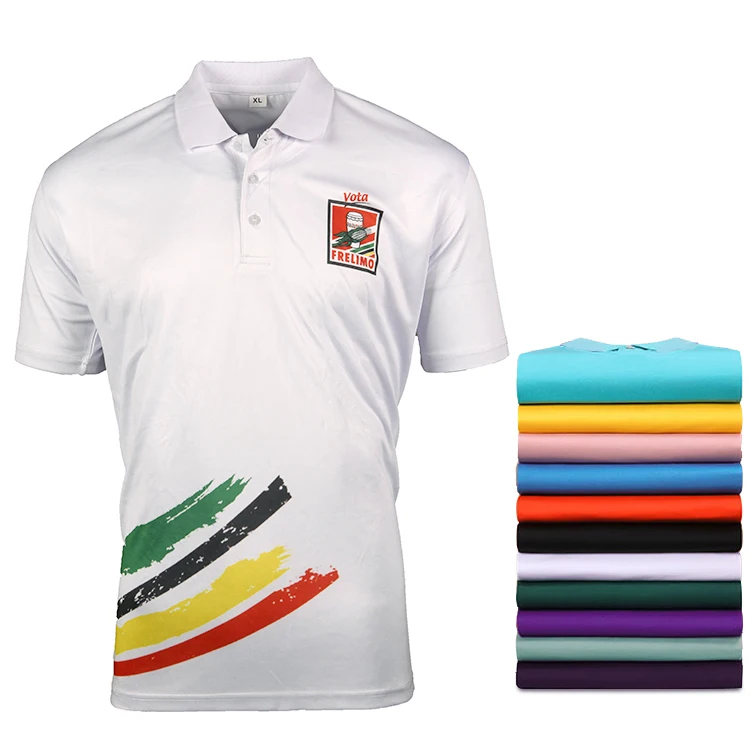 China factory polyester cotton short sleeve design logo men custom polo shirt manufacturer