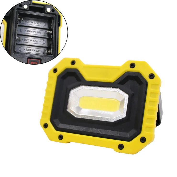portable work light led with stand work lamp aa battery operated car repair led work light COB with magnet