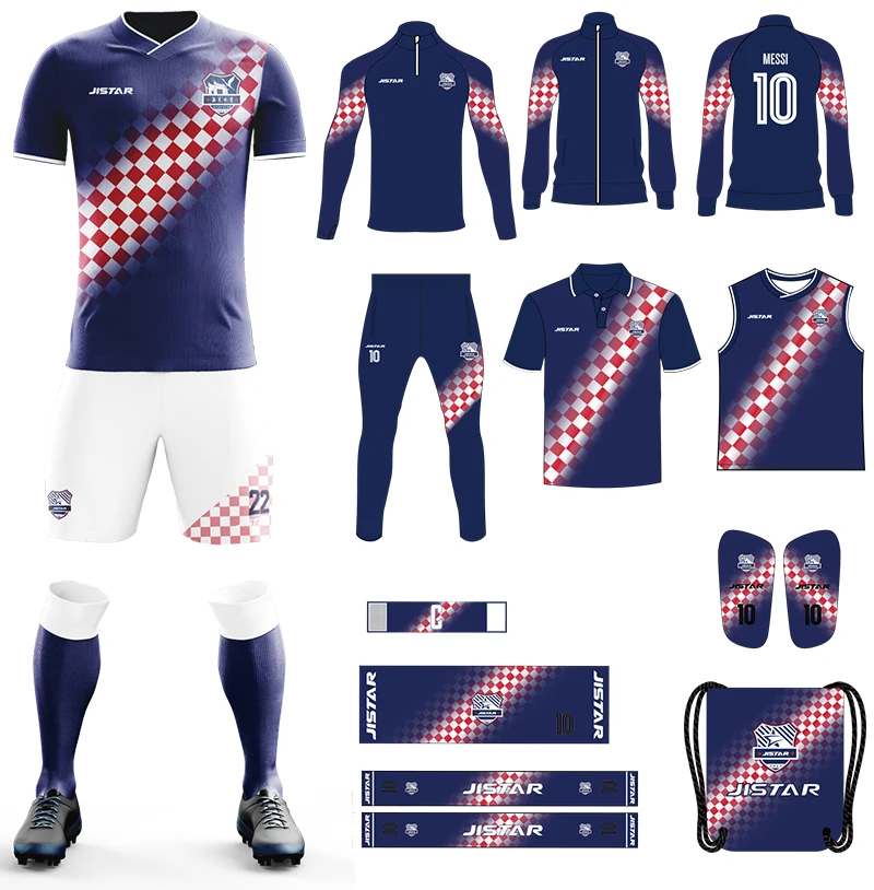 OEM ODM custom soccer wear set football uniform t shirt full team Kit high quality sublimation soccer jersey