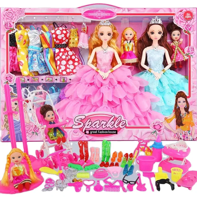 Набор Кукол Детская кукла принцесса сменная большая подарочная коробка праздничные подарочные игрушки