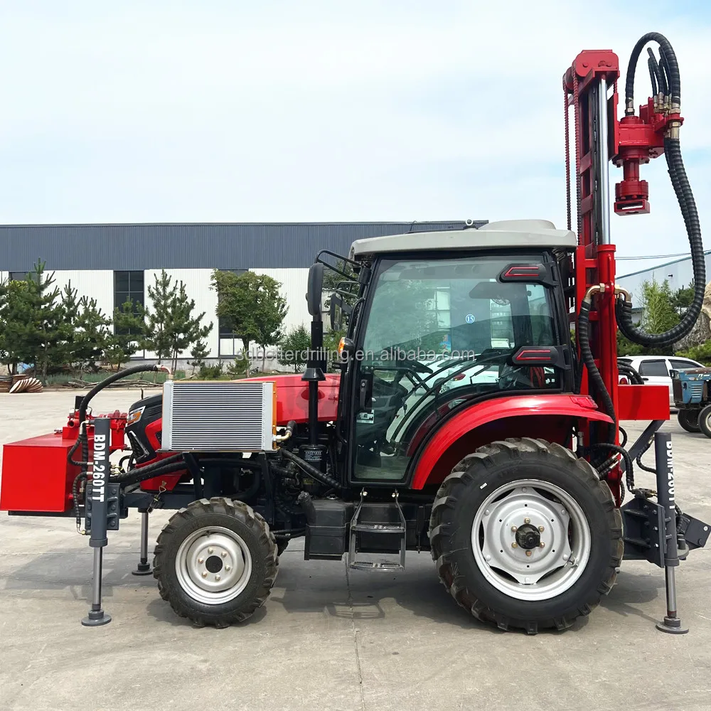 Drilling Depth 260 Meter Crawler Pneumatic Rotary Water Well Drilling Rig Machine Prices For Sale