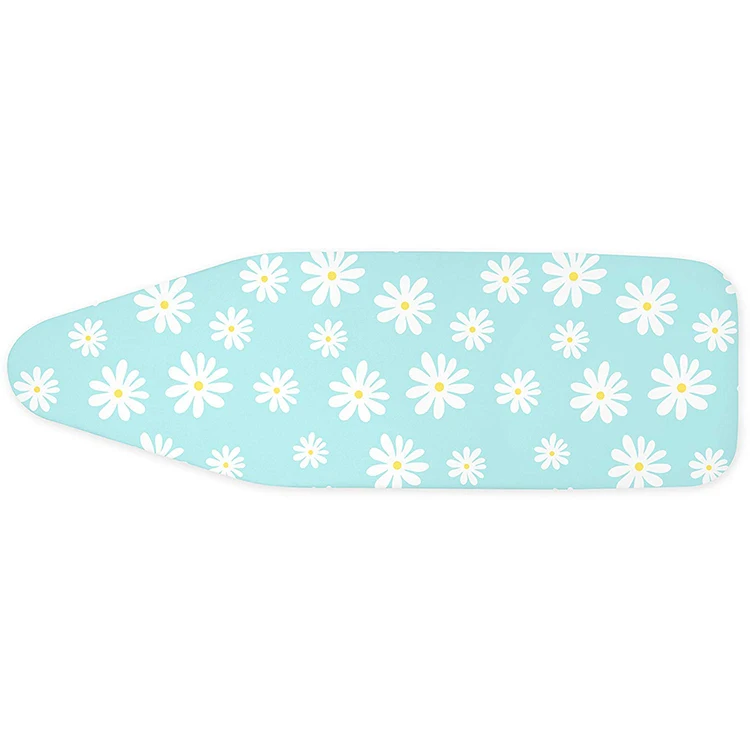 Basics Blue Mini Full Size 4 Leg Fold-Up Ironing Board with Removable Cover Mesh Material for Home or Wardrobe Use