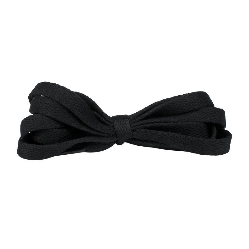 Polyester plain weave white shoes shoelace color flat sneaker