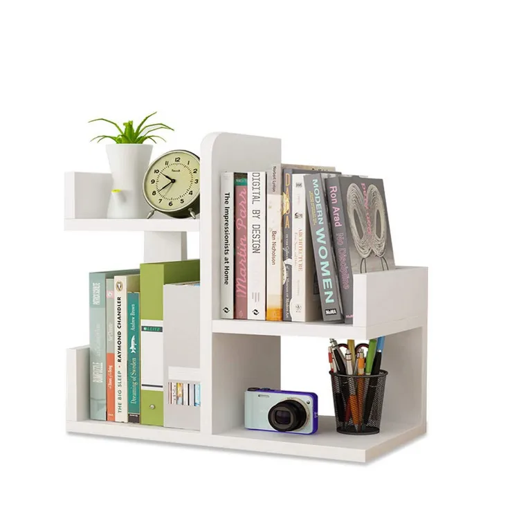 Столешница полка для офиса стеллаж хранения деревянная настольная книжная Настольный