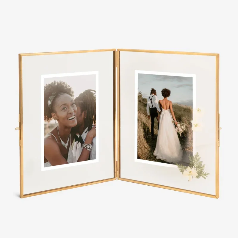 Wholesale High Quality Gold Picture Frames Modern Decor Metal Table Picture Frame