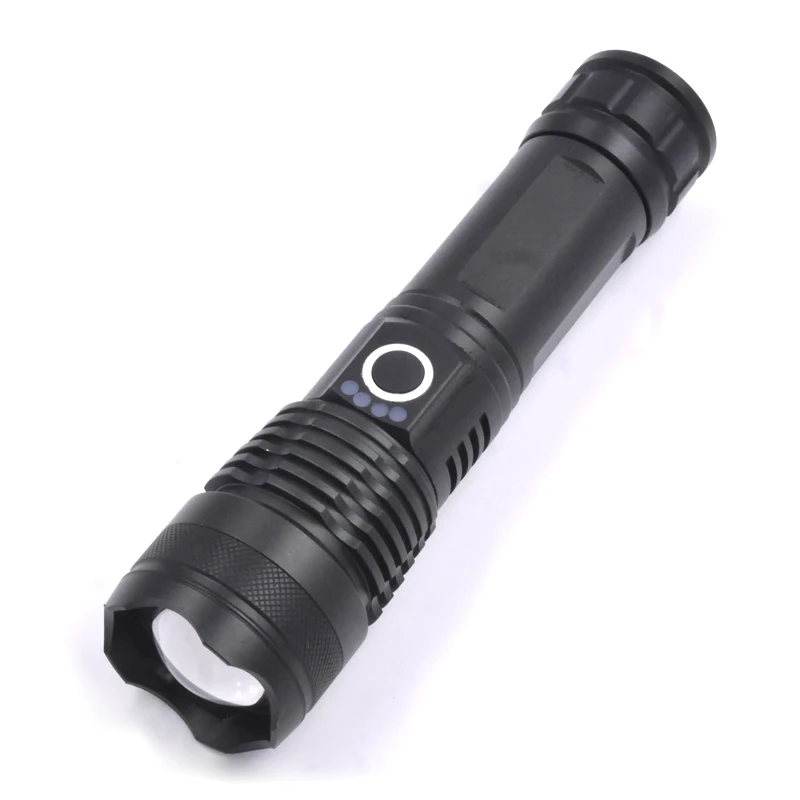 Most Powerful xhp50 XHP50.2 LED Zooming 26650 Rechargeable USB Flashlight Torch Battery Capacity Display Telescopic Zoom