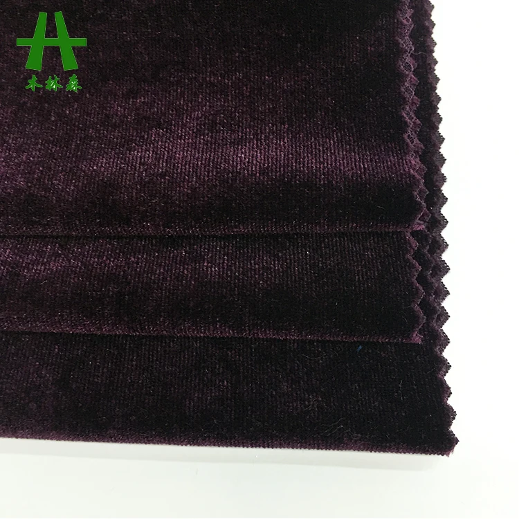 Mulinsen Textile Plain Dyed Knitted KS Korean Velvet Fabric Manufacturer