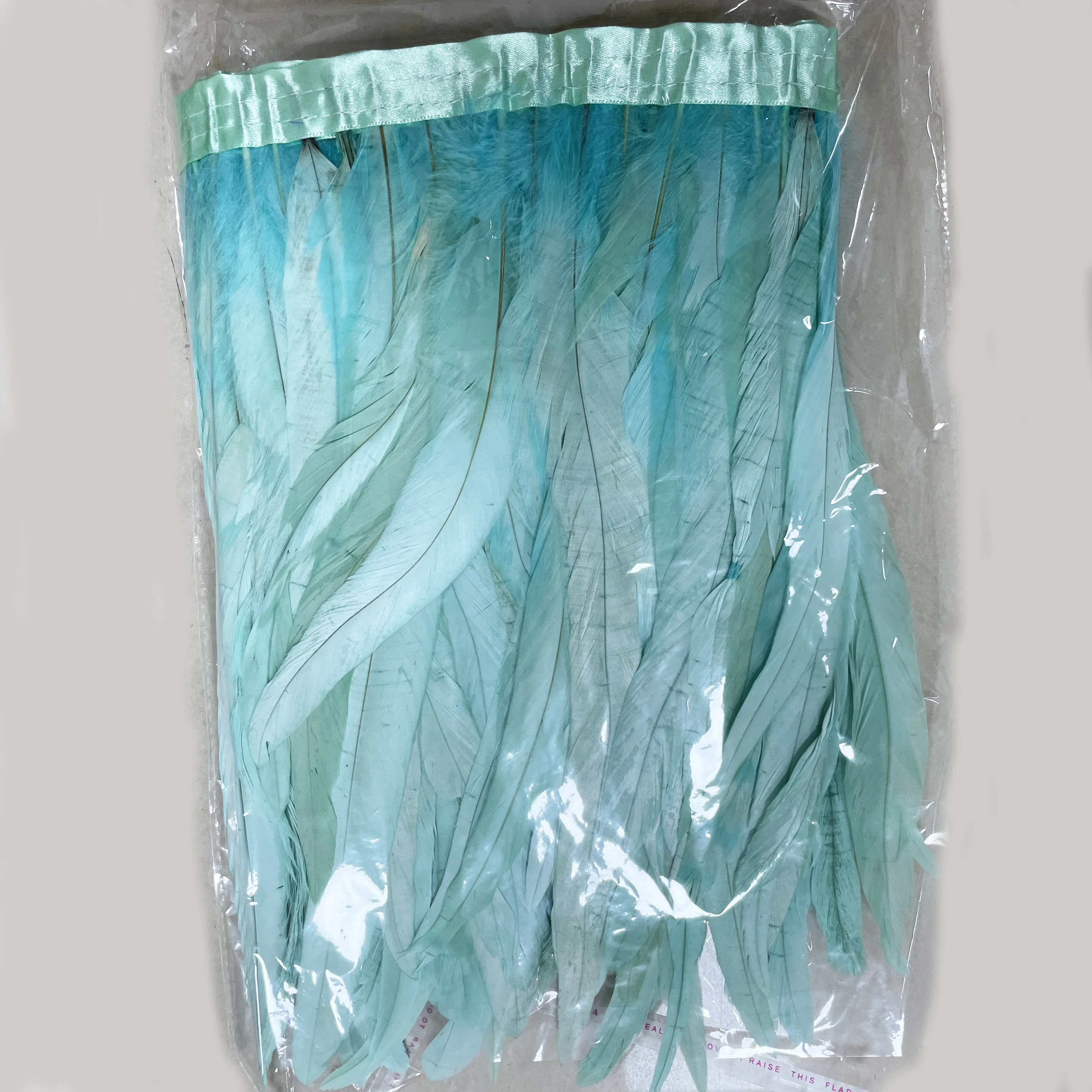 Wholesale Dyed Rooster Feather Trimming Cock Coque Tail Feather Fringe For Carnival Costume Clothing Dresses Headdresses