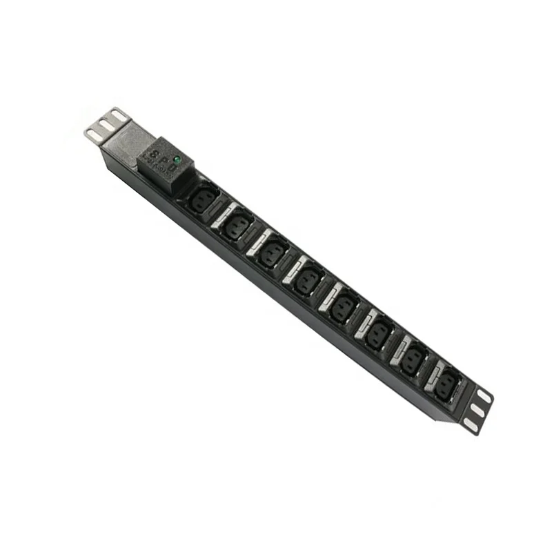  IEC C13 PDU с панелью управления защитой от