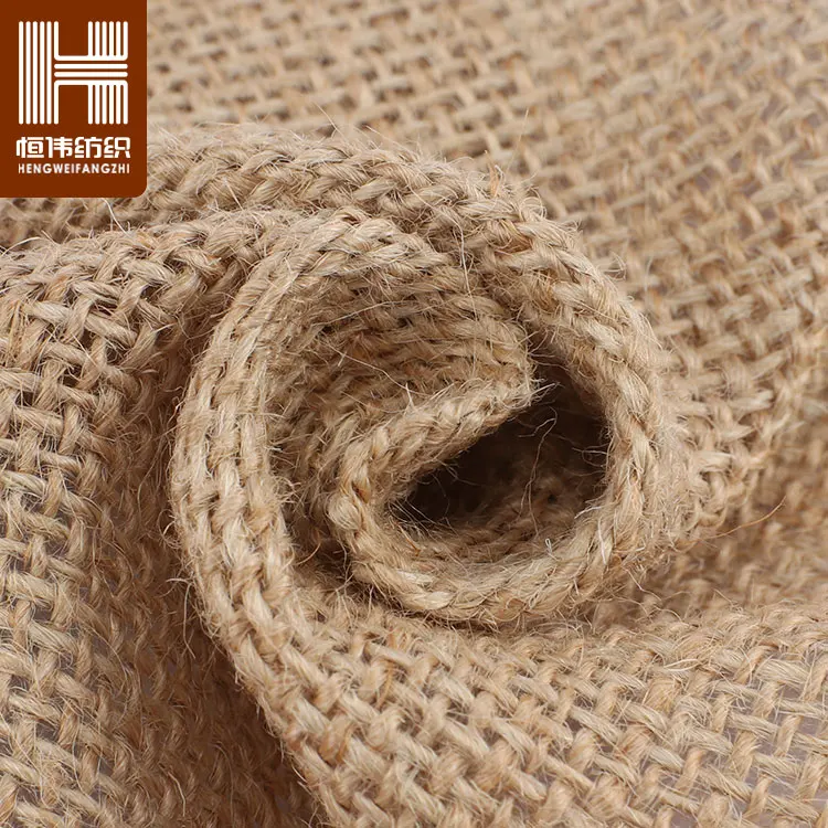 
China Supplier Material Hessian Jute Natural 100% Jute Woven Fabric 