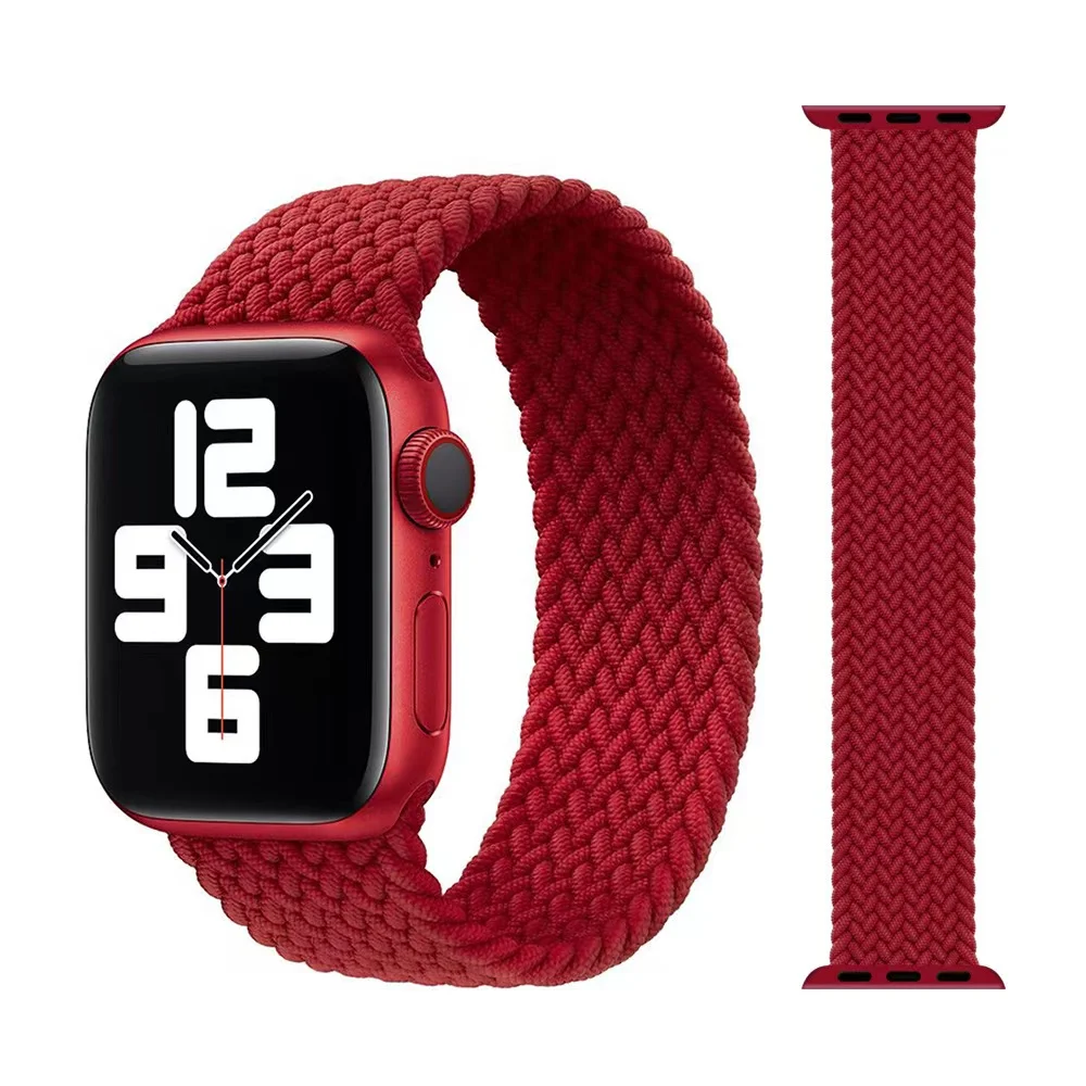 Fashion Wristband 38 / 40mm 42 / 44mm Sport Nylon Braided Watch Band Strap For Apple Watch Series 6 / 5 / 4 / 3 / 2 / 1