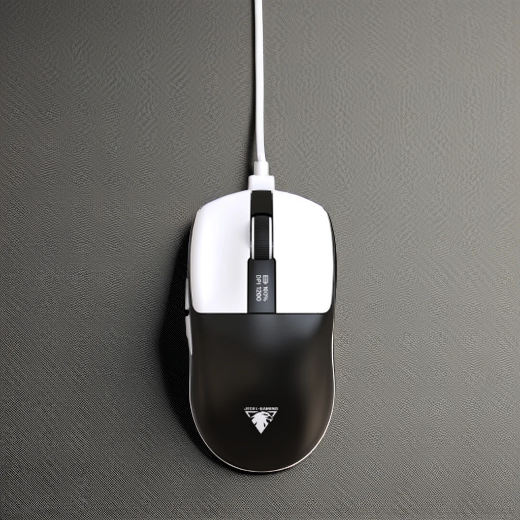 12000 DPI Wireless Gaming Mouse Lightweight 6 Programmable Buttons 250 Hours Battery Life USB Onboard Memory PC-Right Black