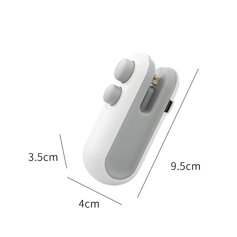 Portable Mini Sealer2 in1 Heat Sealer For Snacks Home use rechargeable sealer VacuumSealer Snacks plastic bag heat sealer