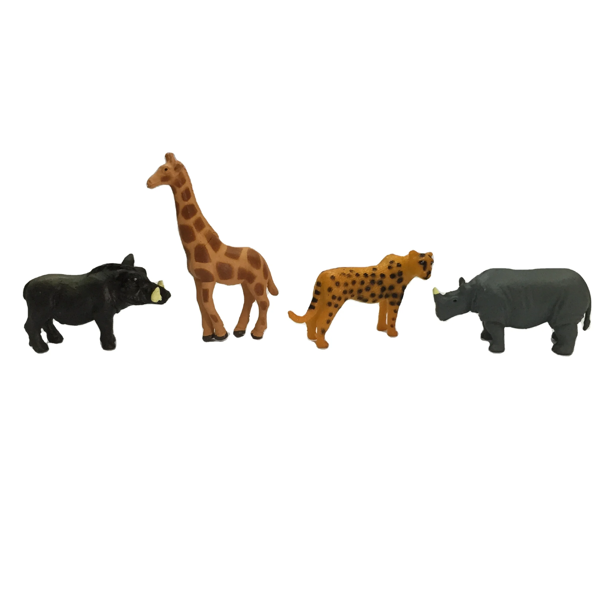 Jungle Zoo figures Plastic Wild Animal Toys Solid Figures