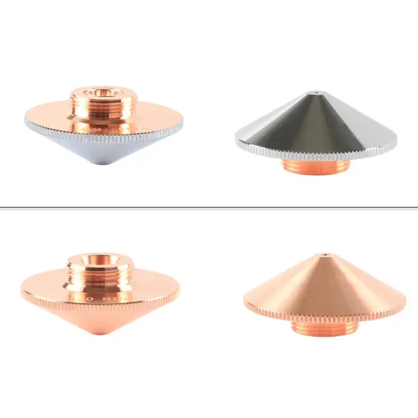 Fiber Laser Cutting Machine Cutting Head Consumables Single Layer Nozzles D28mm D32mm