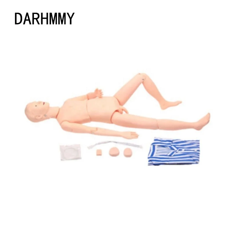 DARHMMY Male Multifunctional Mannequin Medical Nurse Training Manikin Nursing Training Dummy Model