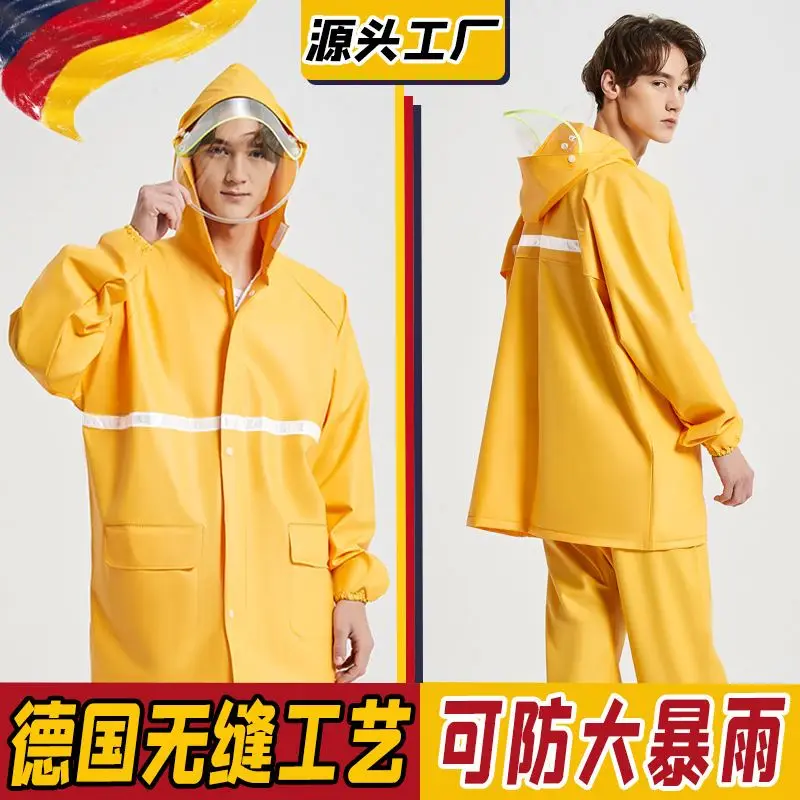 wholesale adults rain coat and pant waterproof raincoat rain suit/ rain coat with pant