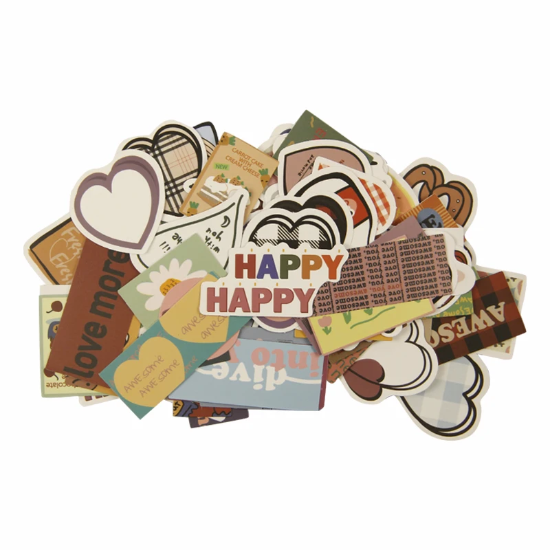 Vintage Weekly Planner Custom Stickers Die Cut Vinyl Printed Paper Journal Sticker Sheet