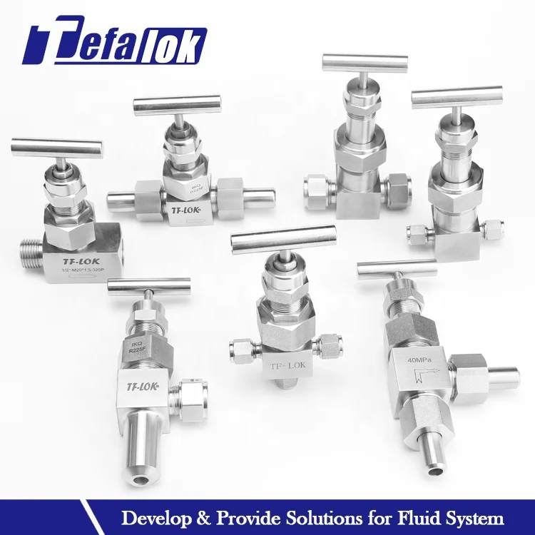 black handwheel stainless steel forged needle valve