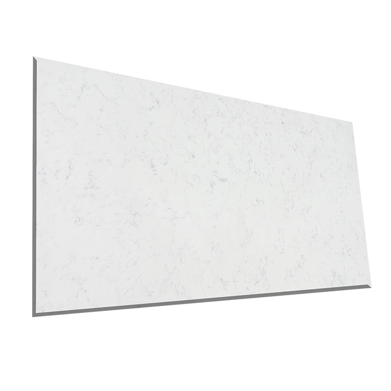 Carrara Quartz kitchen Island worktops  engineered stone pure white marble