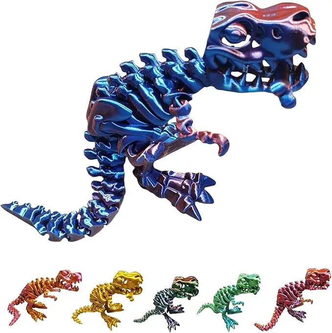 Игрушка-скелет с динозавром