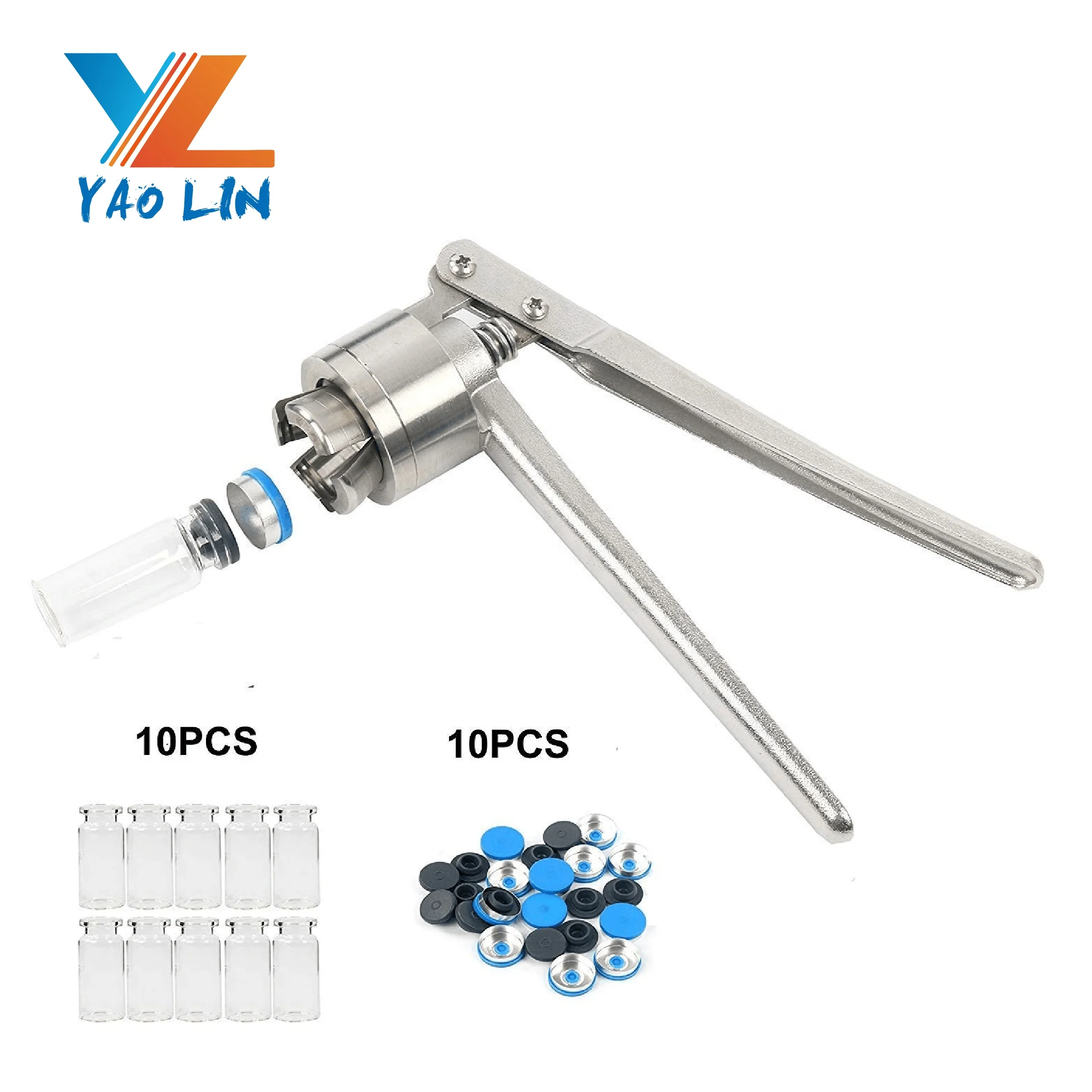 8 /11 /13 /15 /20/28/ 30mm Manual hand vial crimper capper vial cap Crimper