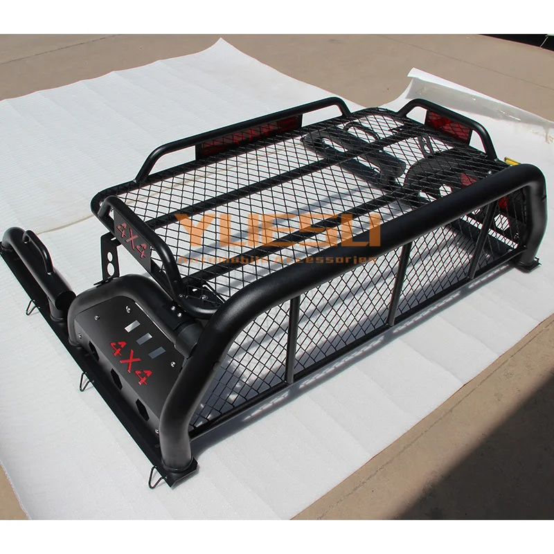 4x4 Offroad Car Sport Roll Bar Universal Carbon Storage Bar for Toyota Hilux 2pcs 130L Capacity Ford Make