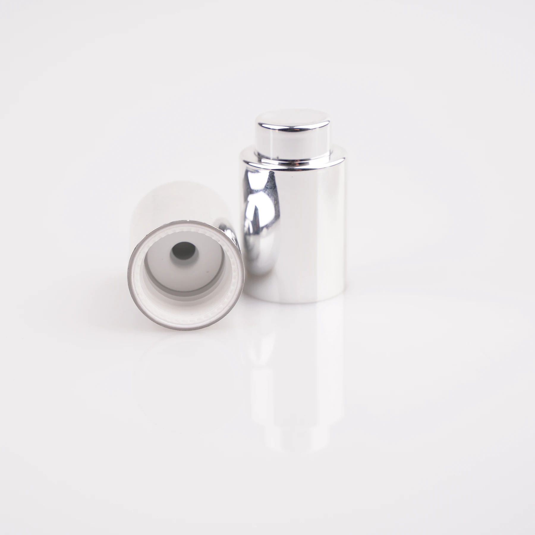 Роскошный пустой пластиковый колпачок-капельница для стеклянной бутылки, 20 мм, 20/410, золото, серебро, алюминий