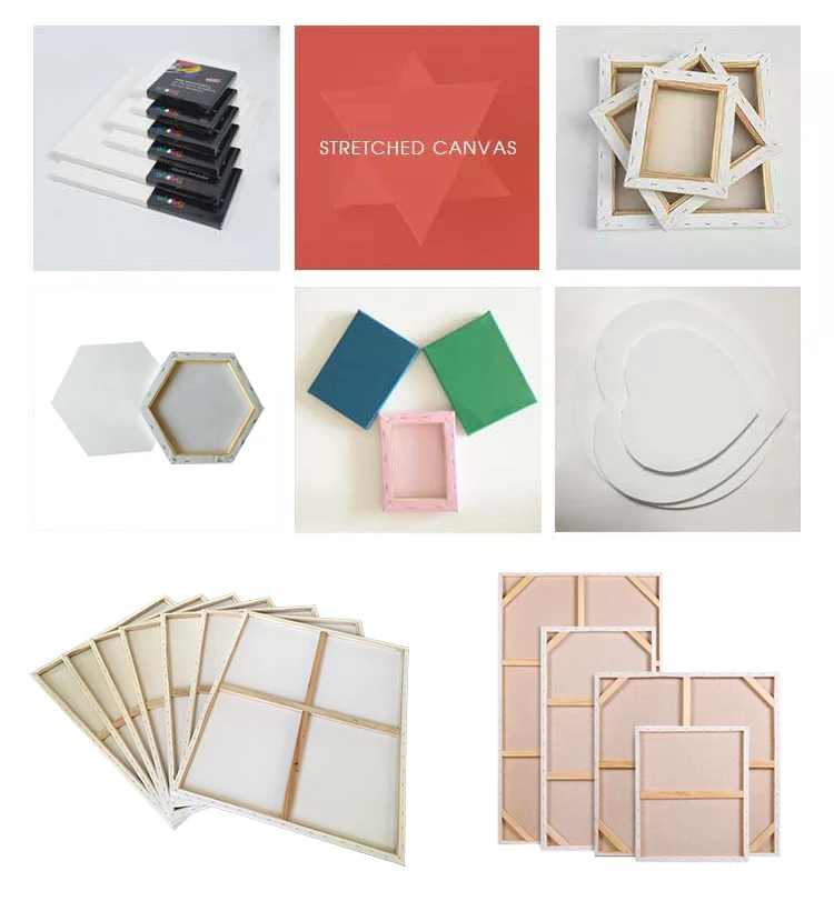 8x10 Inch Canvases Painting Blank Canvas Boards Acid-Free 100% Cotton for Acrylics Oil Watercolor Paints