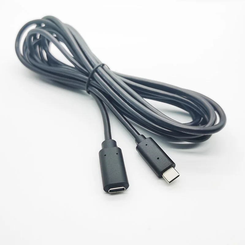 High Quality Extension Charging Male To Female Data Sync OEM PVC USB C Cable Custom Type C To USB C Cable